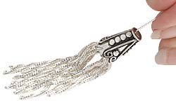 Bead cap over top of chains